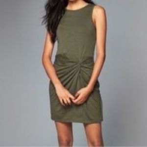 Abercrombie and Fitch olive green bodycon dress